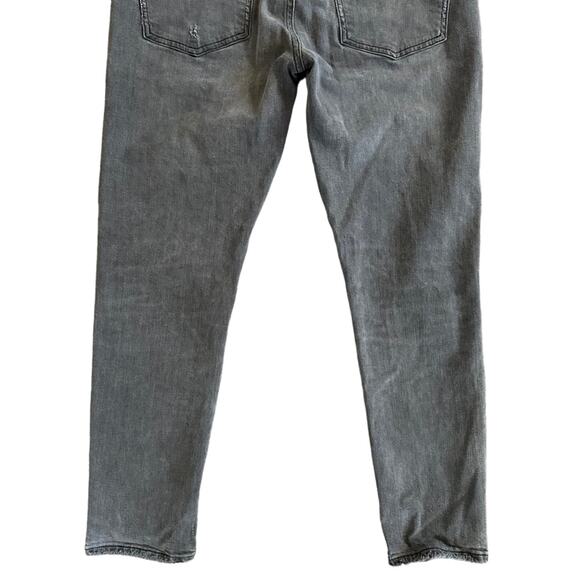 Agolde Sophie High Rise Distressed Crop Jeans in Washed Black Grey Size 30 - Picture 5 of 10